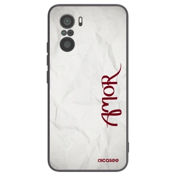 Picasee silikonový černý obal pro Xiaomi Poco F3 - Amor