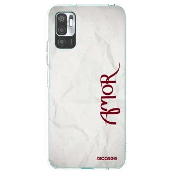 Picasee silikonový průhledný obal pro Xiaomi Redmi Note 10 5G - Amor