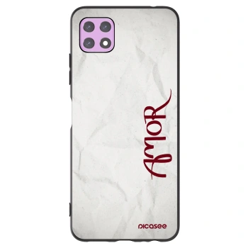 Picasee silikonový černý obal pro Samsung Galaxy A22 A226B 5G - Amor