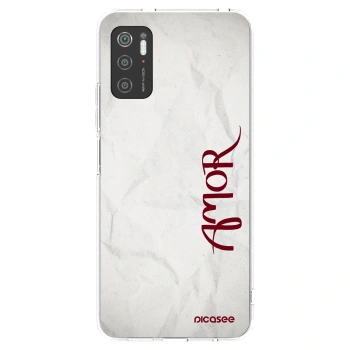 Picasee silikonový průhledný obal pro Xiaomi Poco M3 Pro 5G - Amor