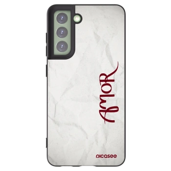 Picasee silikonový černý obal pro Samsung Galaxy S21 FE 5G - Amor