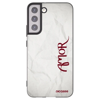 Picasee silikonový černý obal pro Samsung Galaxy S22+ 5G - Amor