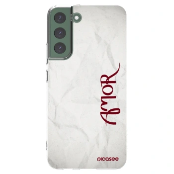 Picasee silikonový průhledný obal pro Samsung Galaxy S22+ 5G - Amor
