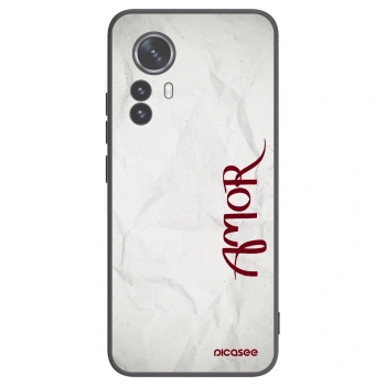 Picasee silikonový černý obal pro Xiaomi 12 Pro - Amor