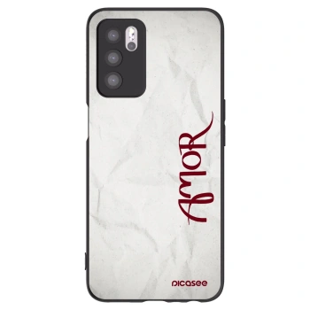 Picasee silikonový černý obal pro OPPO A16s - Amor