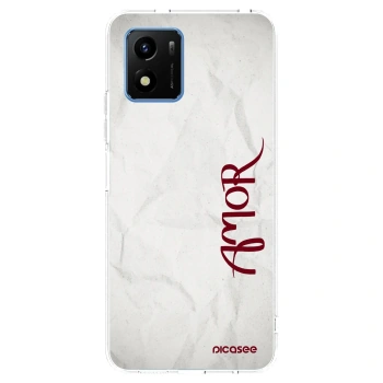 Picasee silikonový průhledný obal pro Vivo Y01 - Amor
