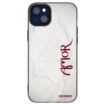Picasee silikonový černý obal pro Apple iPhone 14 Plus - Amor