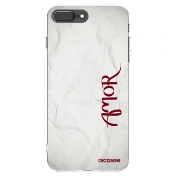 Picasee silikonový průhledný obal pro Apple iPhone 8 Plus - Amor