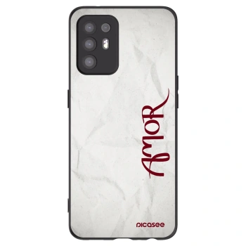 Picasee silikonový černý obal pro OPPO A94 5G - Amor