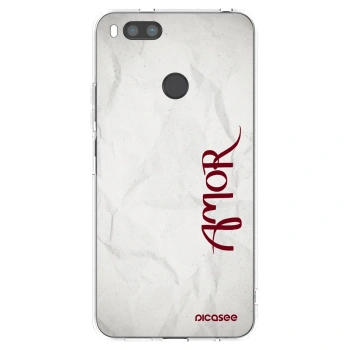 Picasee silikonový průhledný obal pro Xiaomi Redmi A1 - Amor