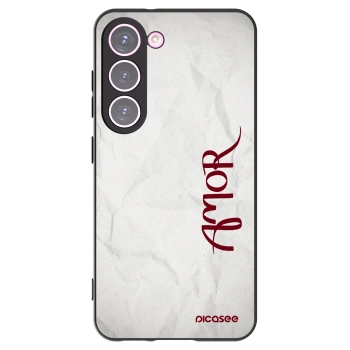 Picasee silikonový černý obal pro Samsung Galaxy S23 5G - Amor