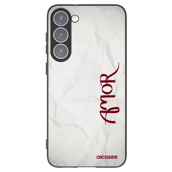 Picasee silikonový černý obal pro Samsung Galaxy S23+ 5G - Amor