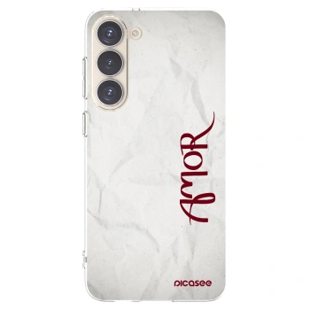 Picasee silikonový průhledný obal pro Samsung Galaxy S23+ 5G - Amor