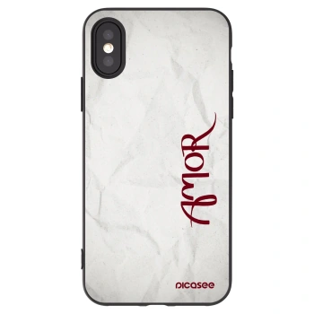 Picasee silikonový černý obal pro Apple iPhone X/XS - Amor