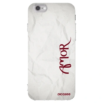 Picasee silikonový průhledný obal pro Apple iPhone 6/6S - Amor