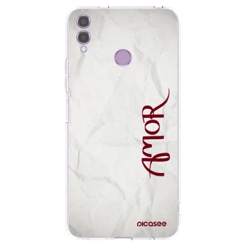Picasee silikonový průhledný obal pro Honor 8X - Amor