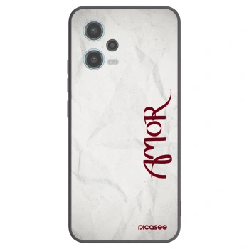 Picasee silikonový černý obal pro Xiaomi Redmi Note 12 5G - Amor