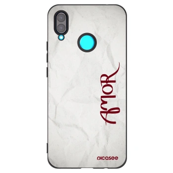Picasee silikonový černý obal pro Huawei Nova 3 - Amor