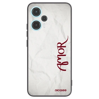 Picasee silikonový černý obal pro Xiaomi Poco F5 - Amor