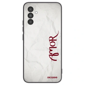 Picasee silikonový černý obal pro Samsung Galaxy A04s A047F - Amor