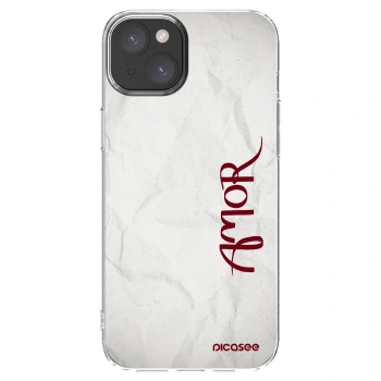 Picasee silikonový průhledný obal pro Apple iPhone 15 Plus - Amor