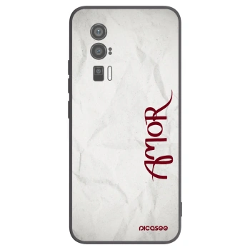 Picasee silikonový černý obal pro Xiaomi Poco F5 Pro 5G - Amor