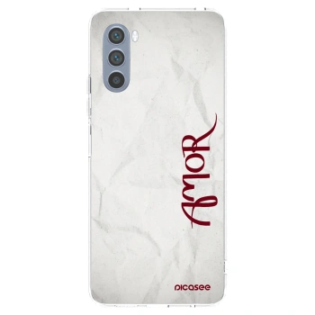 Picasee silikonový průhledný obal pro Motorola Moto G62 - Amor