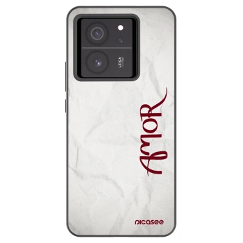 Picasee silikonový černý obal pro Xiaomi 13T Pro - Amor