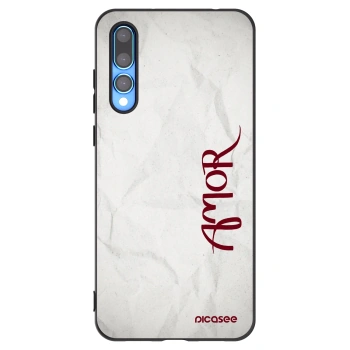 Picasee silikonový černý obal pro Huawei P20 Pro - Amor