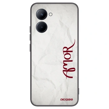 Picasee silikonový černý obal pro Realme C33 (2023) - Amor