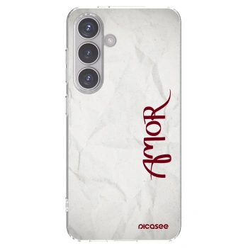 Picasee silikonový průhledný obal pro Samsung Galaxy S24 S921B 5G - Amor