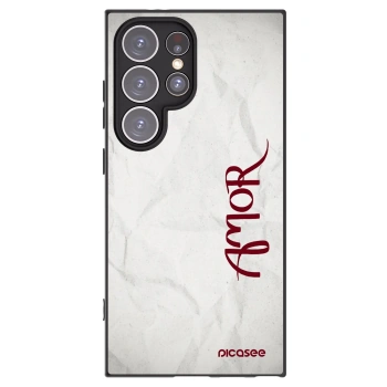 Picasee silikonový černý obal pro Samsung Galaxy S24 Ultra S928B 5G - Amor