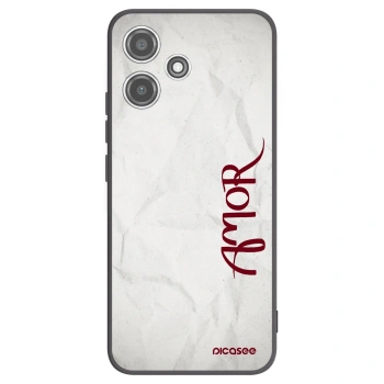 Picasee silikonový černý obal pro Xiaomi Redmi 12 5G - Amor