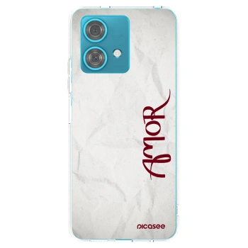 Picasee silikonový průhledný obal pro Motorola Edge 40 Neo - Amor
