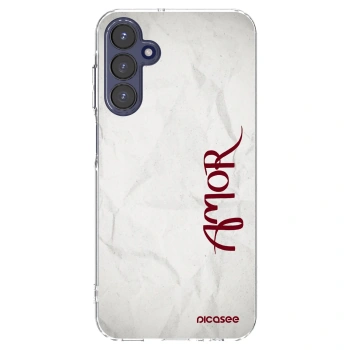 Picasee silikonový průhledný obal pro Samsung Galaxy A15 A155F 4G - Amor