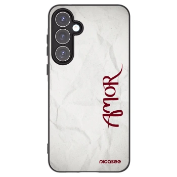 Picasee silikonový černý obal pro Samsung Galaxy A55 5G A556B - Amor