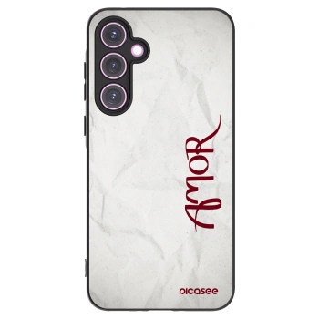 Picasee silikonový černý obal pro Samsung Galaxy A35 5G A356B - Amor