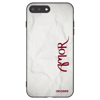 Picasee silikonový černý obal pro Apple iPhone 7 Plus - Amor