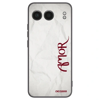Picasee silikonový černý obal pro OnePlus Nord 4 - Amor
