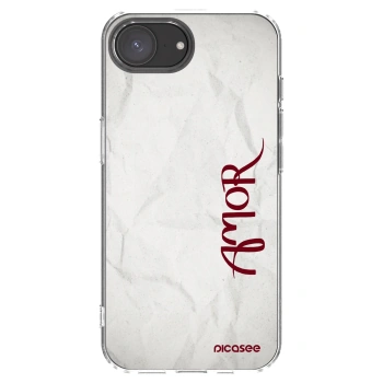 Picasee silikonový průhledný obal pro Apple iPhone 16e - Amor