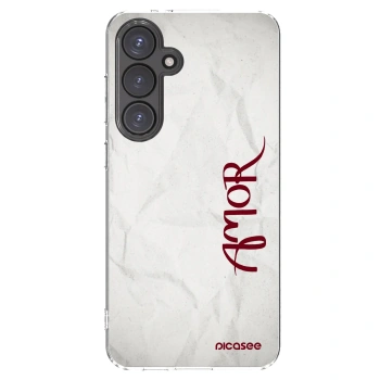 Picasee silikonový průhledný obal pro Samsung Galaxy S24 FE S721B - Amor