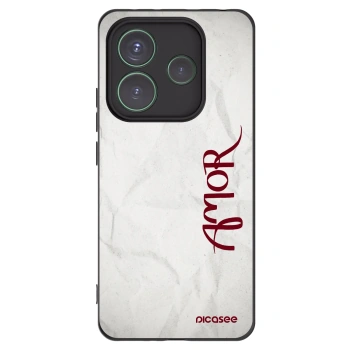 Picasee silikonový černý obal pro Xiaomi Redmi Note 14 5G - Amor