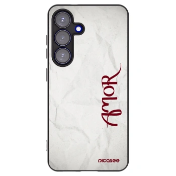 Picasee silikonový černý obal pro Samsung Galaxy S25 5G - Amor