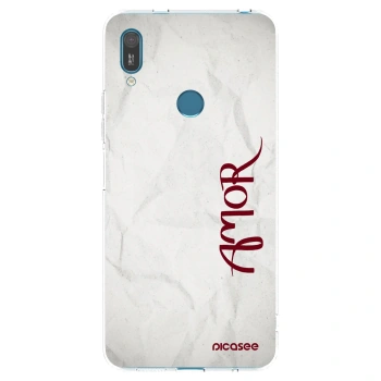 Picasee silikonový průhledný obal pro Huawei Y7 2019 - Amor