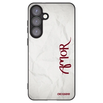 Picasee silikonový černý obal pro Samsung Galaxy S25+ 5G - Amor