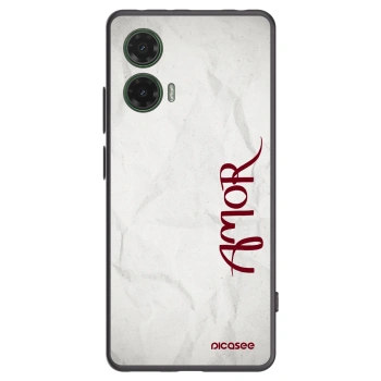 Picasee silikonový černý obal pro Motorola Moto G35 5G - Amor