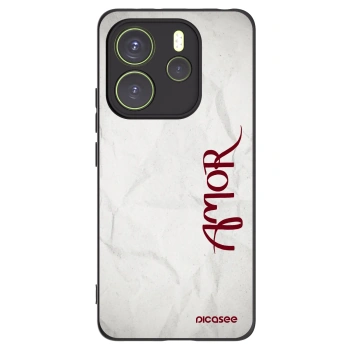 Picasee silikonový černý obal pro Xiaomi Redmi Note 14 4G - Amor