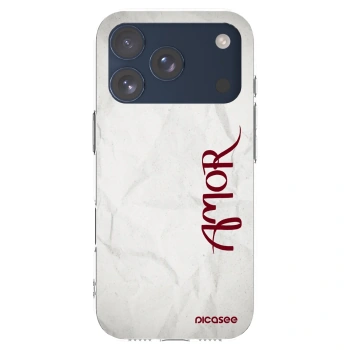Picasee silikonový průhledný obal pro Apple iPhone 17 Pro - Amor