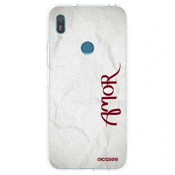 Picasee silikonový průhledný obal pro Huawei Y6 2019 - Amor