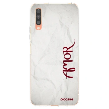Picasee silikonový průhledný obal pro Samsung Galaxy A70 A705F - Amor